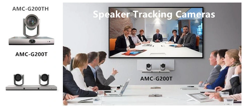 Amc-G200t Dual Speaker Voice Tracking Camera Video Conference Camera USB SDI HDMI IP Telecom