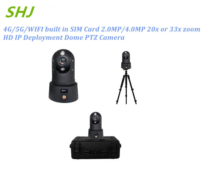 Outdoor Mobile Emergency WiFi 4G 5g GPS Tripod HD PTZ IP CCTV Camera